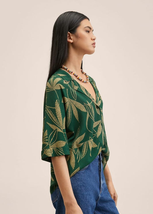 Flowy printed blouse - Woman