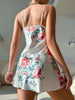 White floral Print Cami Night Dress