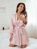 U Neck Soft Satin Dress