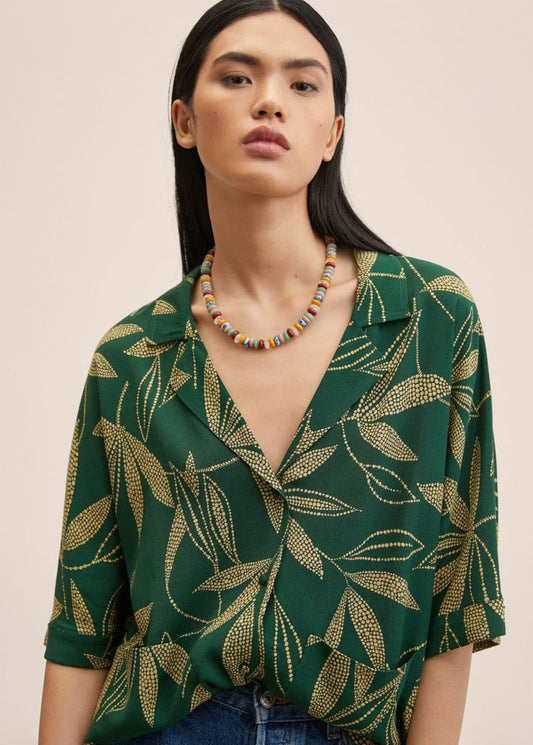 Flowy printed blouse - Woman