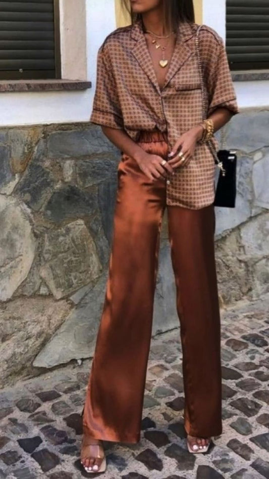 Dominica  Copper  Women's half  Sleeve shirt