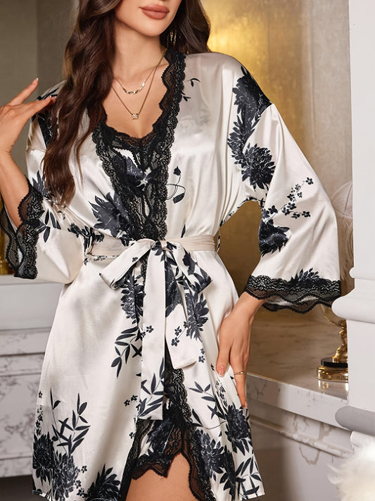 Summer New Arrival Women's Floral Print Loungewear Set