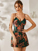 Floral printed Green & Orange Cami Night Dress