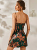 Floral printed Green & Orange Cami Night Dress