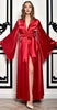 Elegant Solid Long Sleeve House Robe,