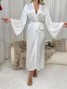 Elegant Solid kimono Long Sleeve House Robe